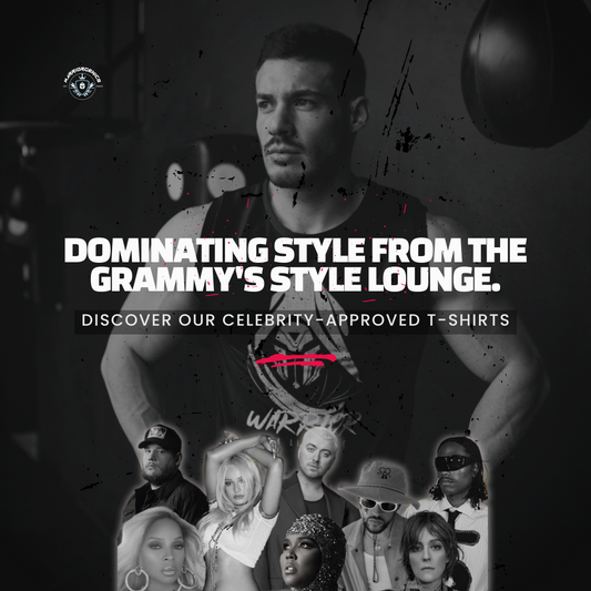 Unleash Your Inner Warrior with Our Badass T-Shirt Collection, As Seen in the Grammy's Style Lounge!