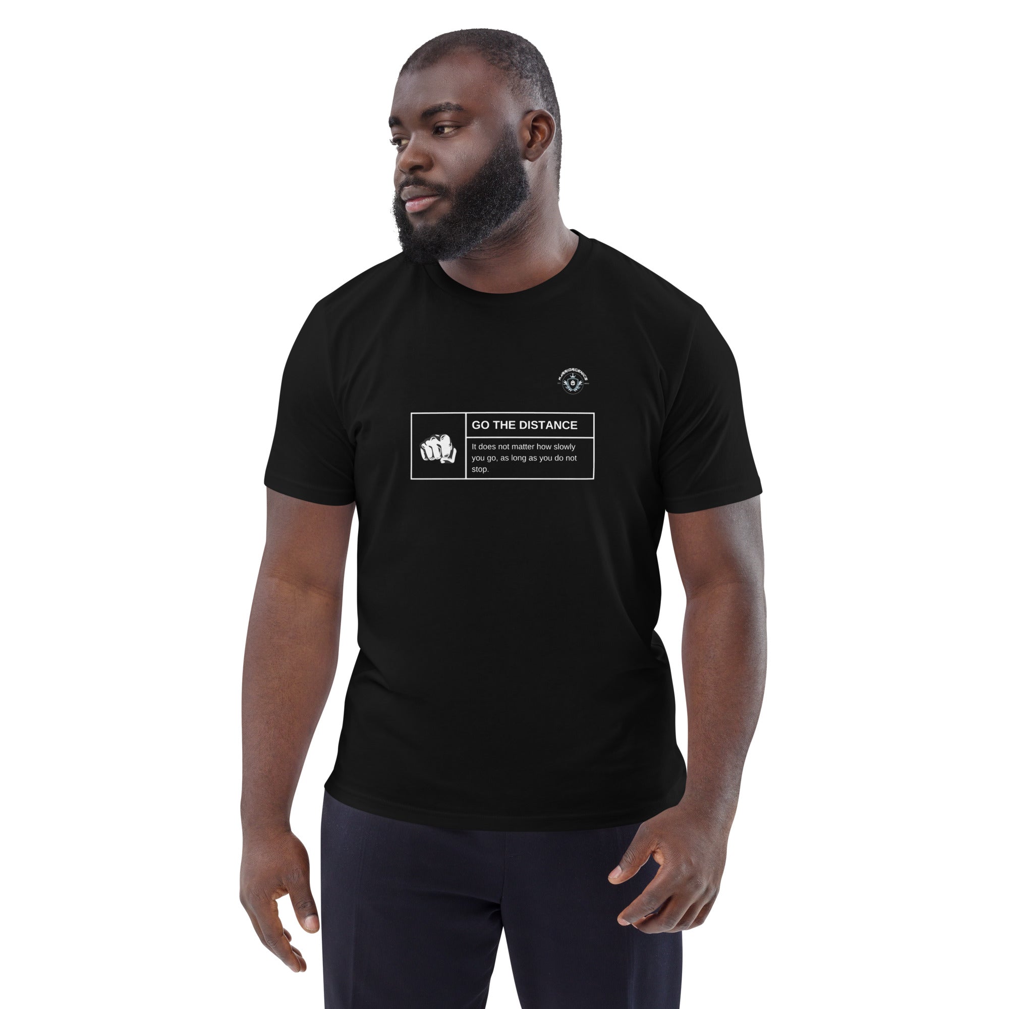 Go the Distance Unisex Organic Cotton T-Shirt | Warriorgenics