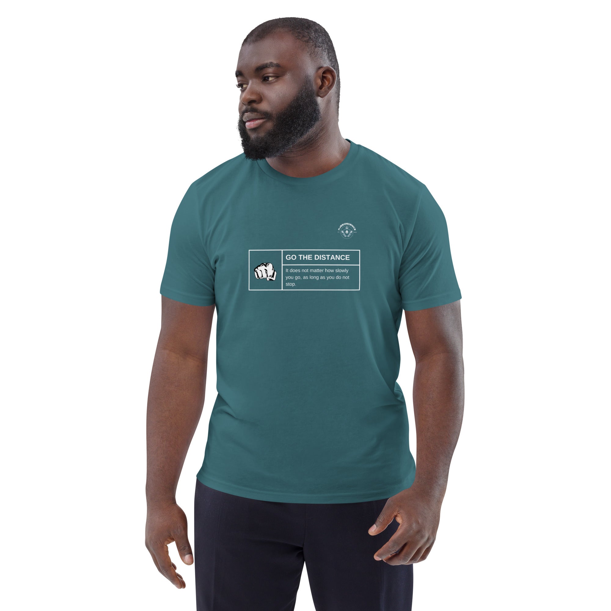Go the Distance Unisex Organic Cotton T-Shirt | Warriorgenics